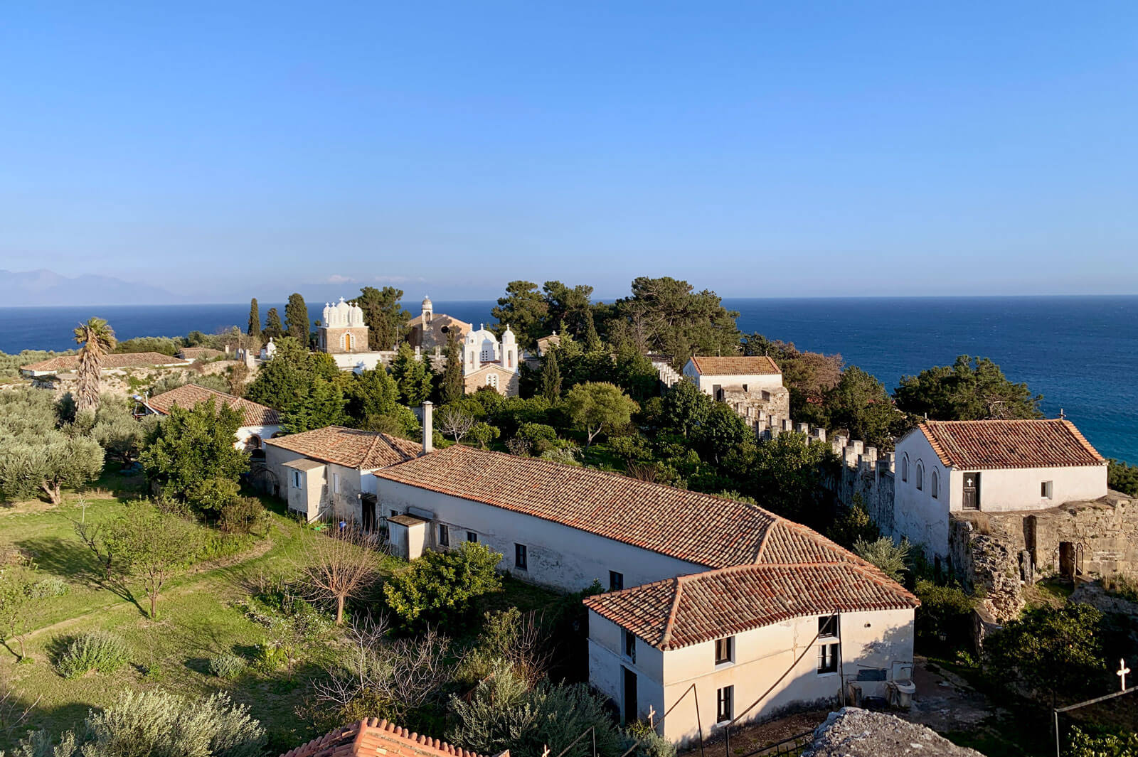 The inside of the Koroni Castle