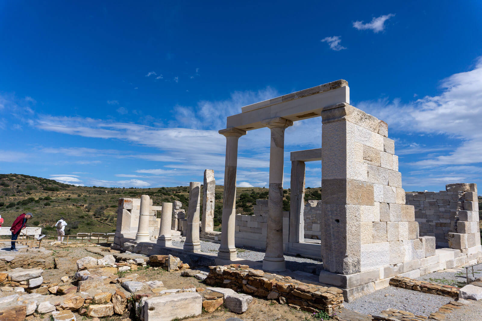 The ancient temple of Demeter in Naxos