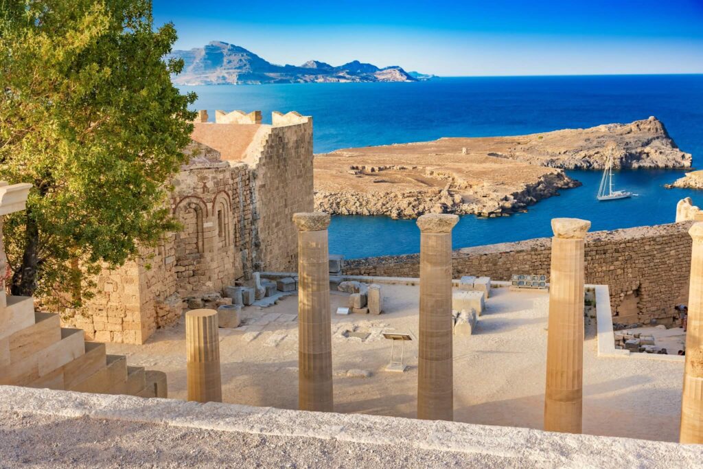 The temple of the Acropolis of Lindos