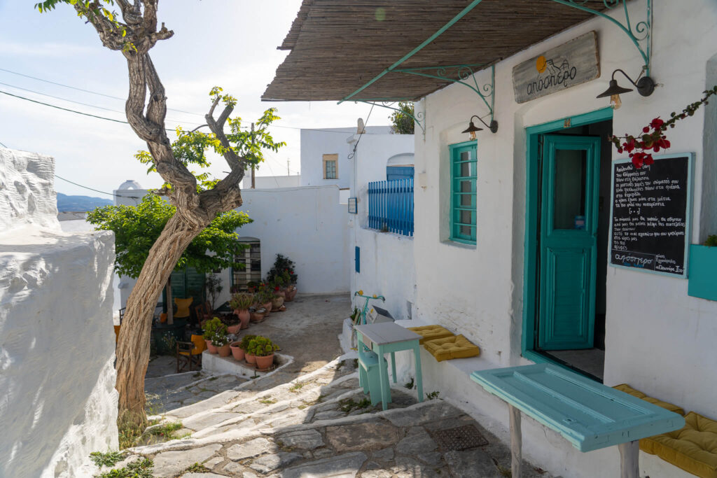 A bar in Amorgos town