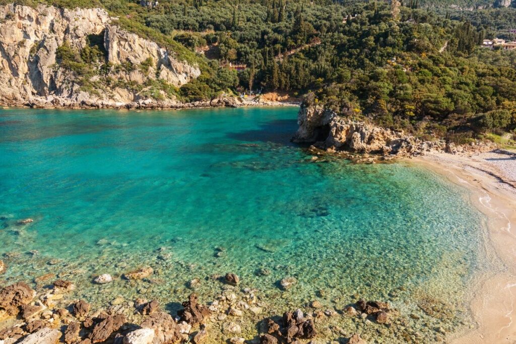 Beach in Corfu island