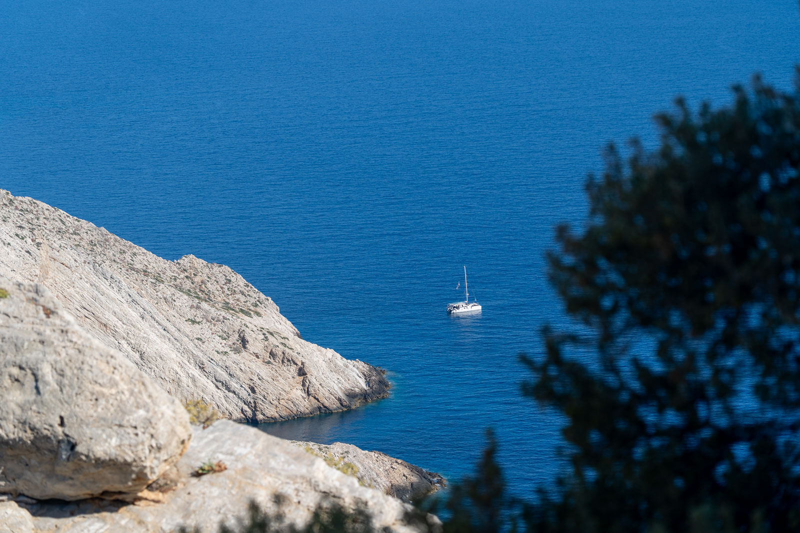 The sea around Folegandros island
