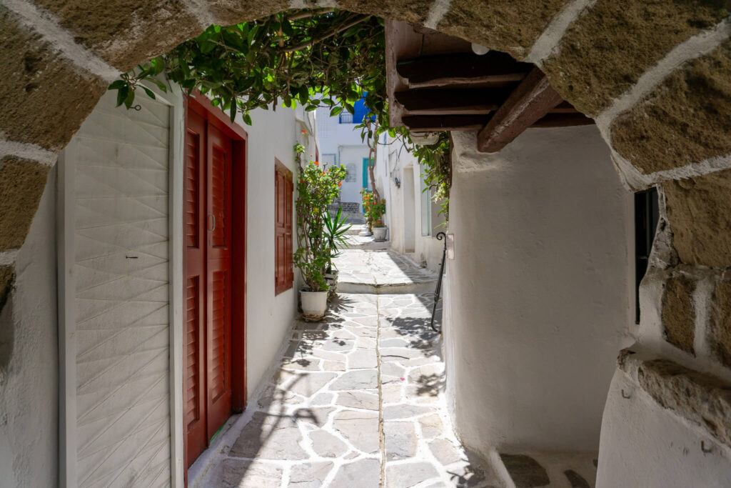 Alley in the town of Naxos