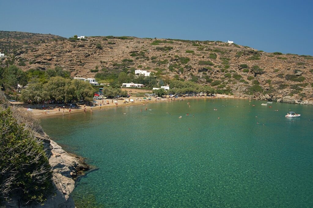 A secludes beach in Sifnos
