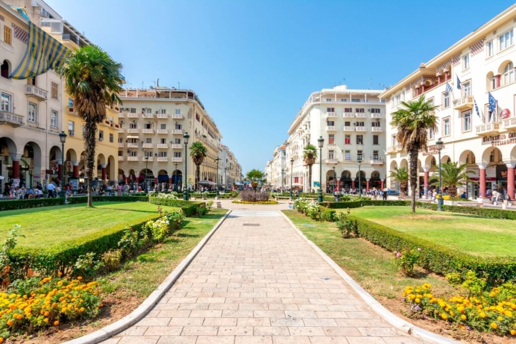Aristotelous square in Thessaloniki