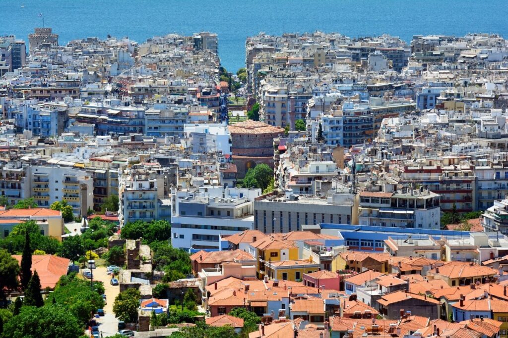 Thessaloniki panoramic view of the city